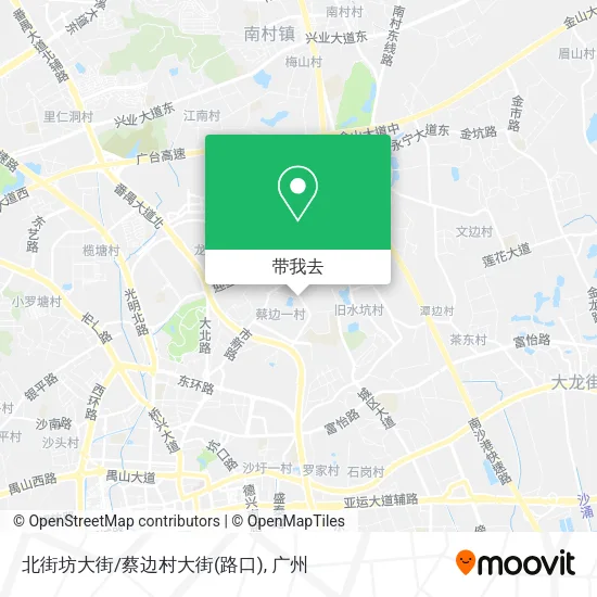 北街坊大街/蔡边村大街(路口)地图