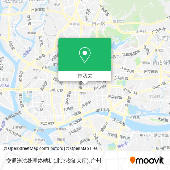 交通违法处理终端机(北京税征大厅)地图