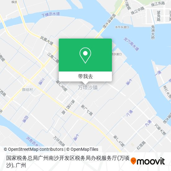 国家税务总局广州南沙开发区税务局办税服务厅(万顷沙)地图