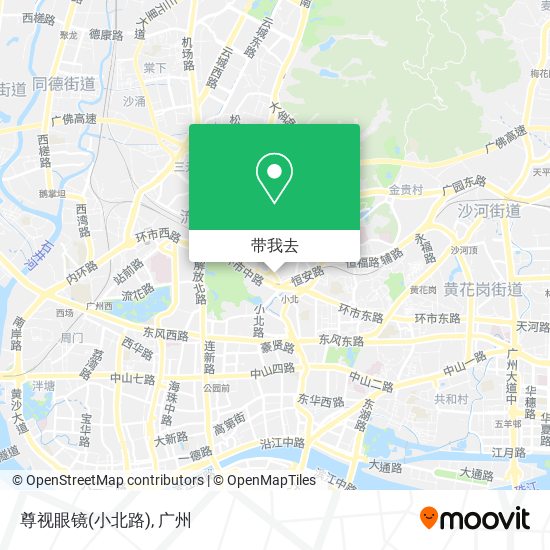尊视眼镜(小北路)地图