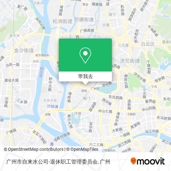 广州市自来水公司-退休职工管理委员会地图