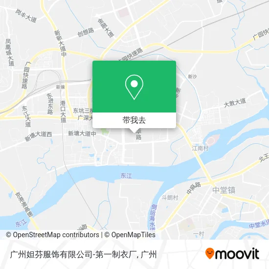 广州妲芬服饰有限公司-第一制衣厂地图