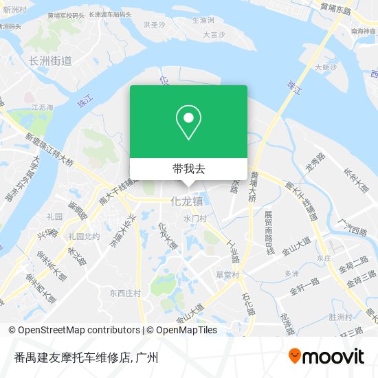 番禺建友摩托车维修店地图