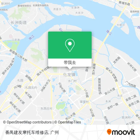 番禺建友摩托车维修店地图