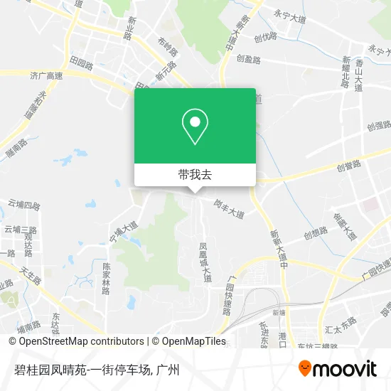 碧桂园凤晴苑-一街停车场地图