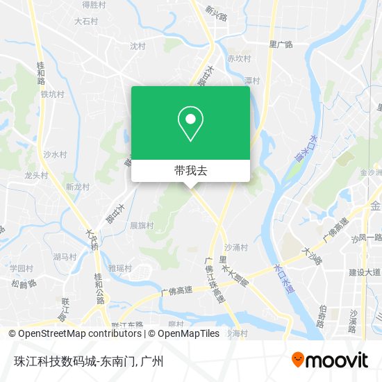 珠江科技数码城-东南门地图