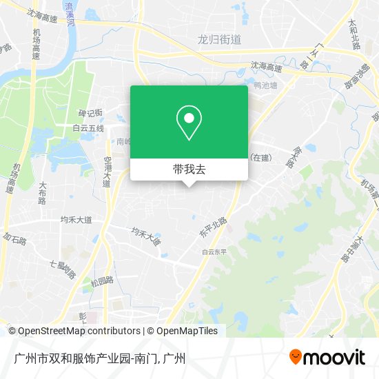 广州市双和服饰产业园-南门地图