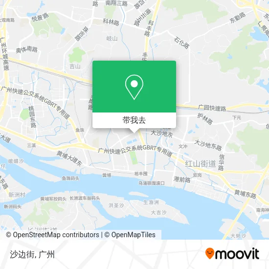 沙边街地图