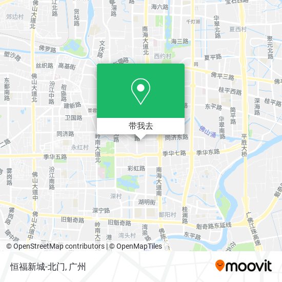 恒福新城-北门地图