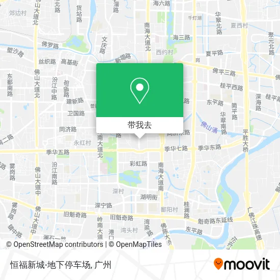 恒福新城-地下停车场地图