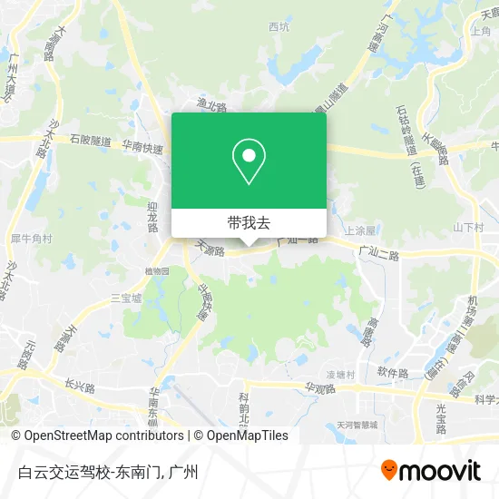 白云交运驾校-东南门地图