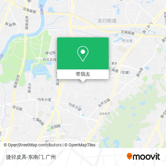捷径皮具-东南门地图