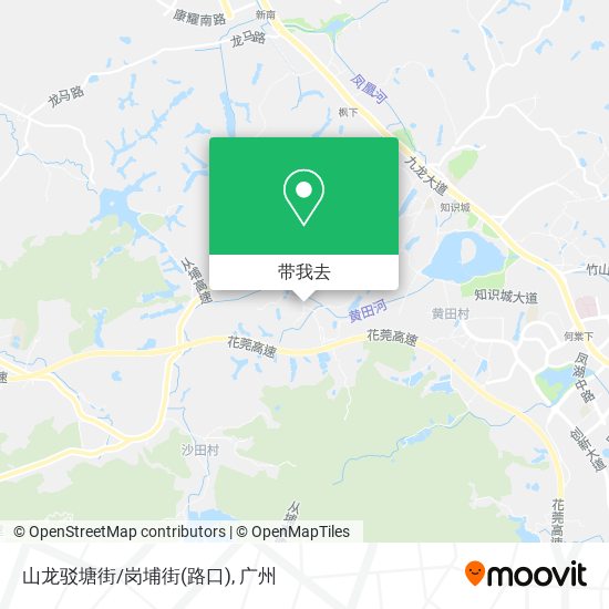 山龙驳塘街/岗埔街(路口)地图