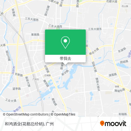 和鸿酒业(花都总经销)地图