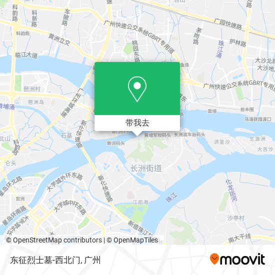 东征烈士墓-西北门地图