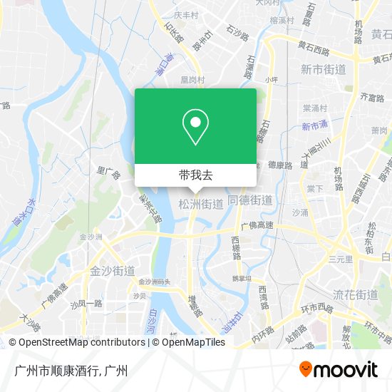 广州市顺康酒行地图