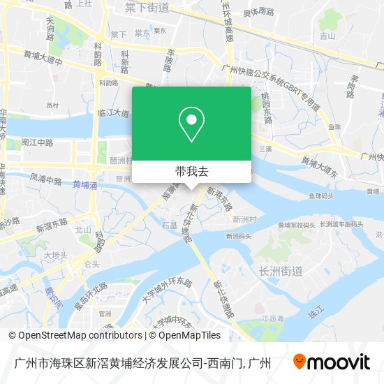 广州市海珠区新滘黄埔经济发展公司-西南门地图