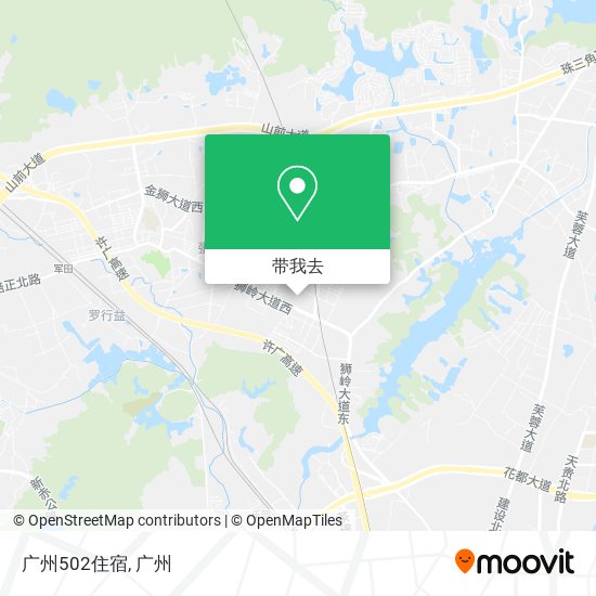 广州502住宿地图