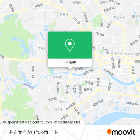广州市龙自安电气公司地图