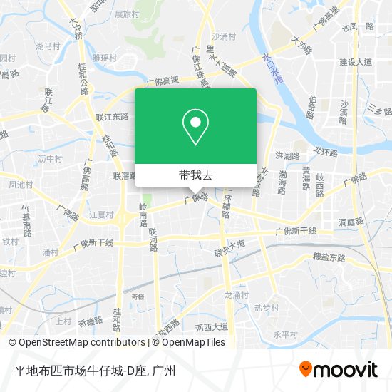 平地布匹市场牛仔城-D座地图