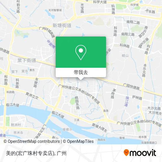 美的(宏广珠村专卖店)地图