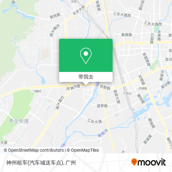 神州租车(汽车城送车点)地图