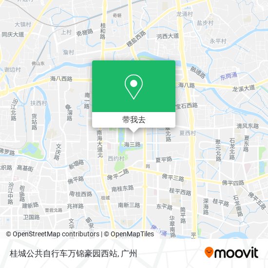 桂城公共自行车万锦豪园西站地图