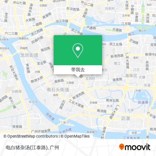电白猪杂汤(江泰路)地图
