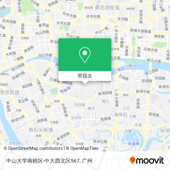 中山大学南校区-中大西北区567地图