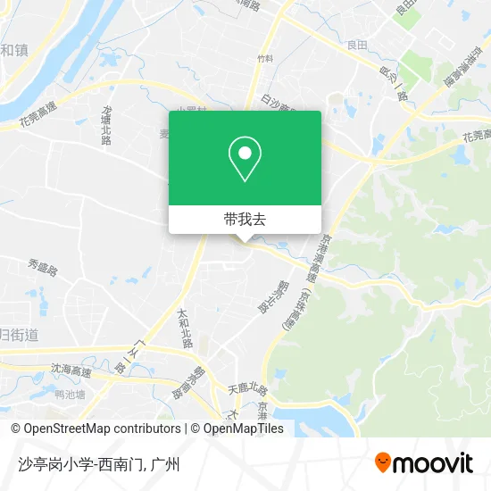 沙亭岗小学-西南门地图