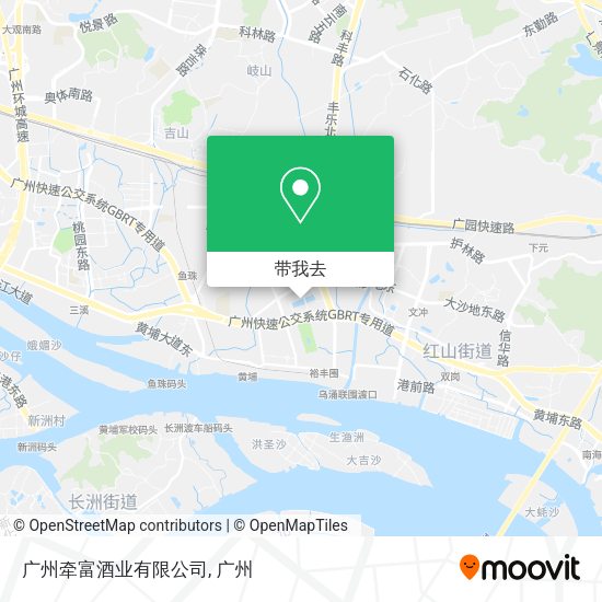 广州牵富酒业有限公司地图