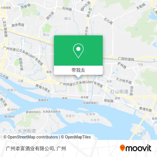 广州牵富酒业有限公司地图