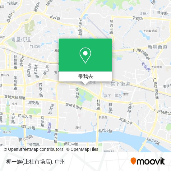 椰一族(上社市场店)地图