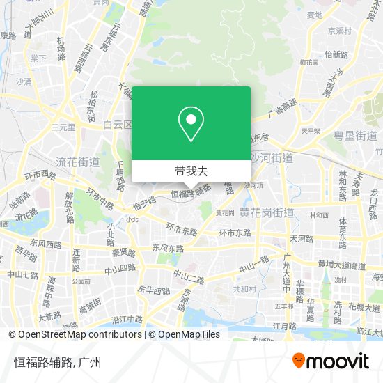 恒福路辅路地图