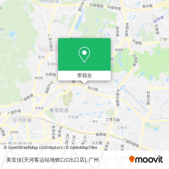 美宜佳(天河客运站地铁口C出口店)地图