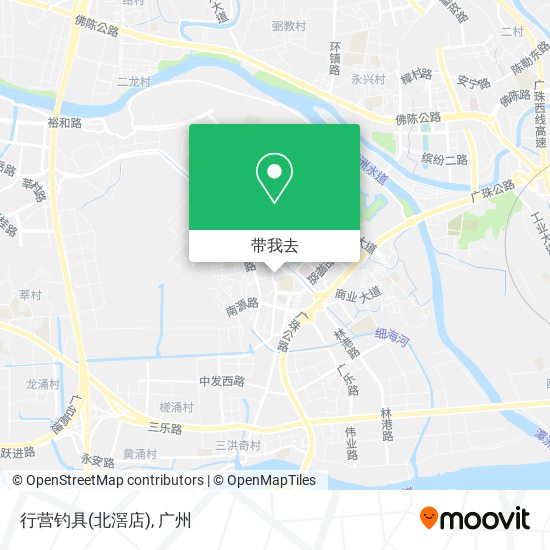 行营钓具(北滘店)地图