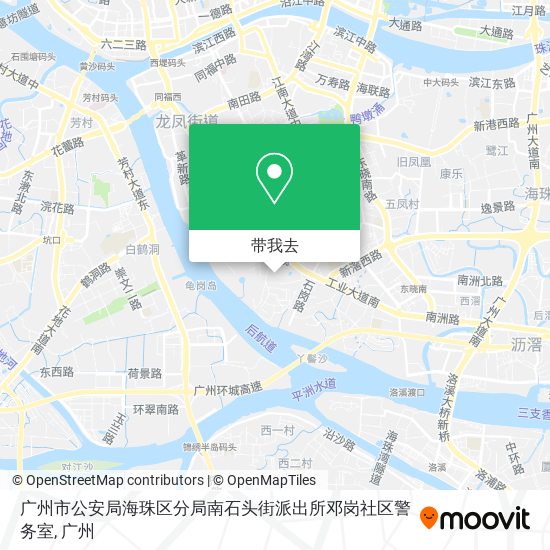 广州市公安局海珠区分局南石头街派出所邓岗社区警务室地图