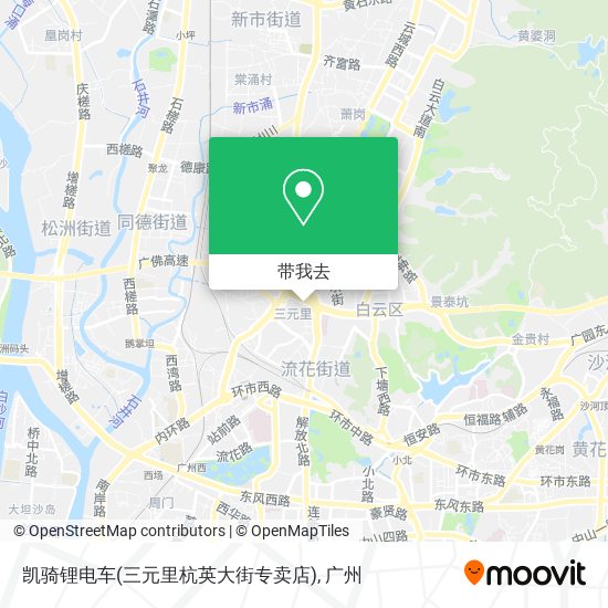 凯骑锂电车(三元里杭英大街专卖店)地图