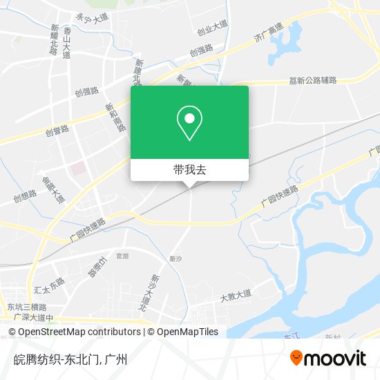 皖腾纺织-东北门地图