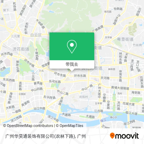 广州华昊通装饰有限公司(农林下路)地图