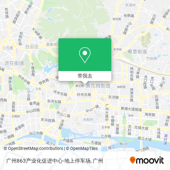 广州863产业化促进中心-地上停车场地图