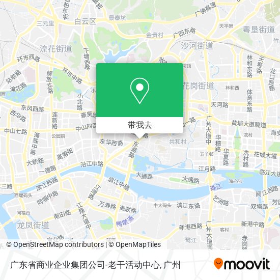 广东省商业企业集团公司-老干活动中心地图