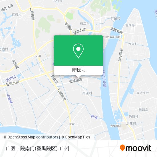 广医二院南门(番禺院区)地图
