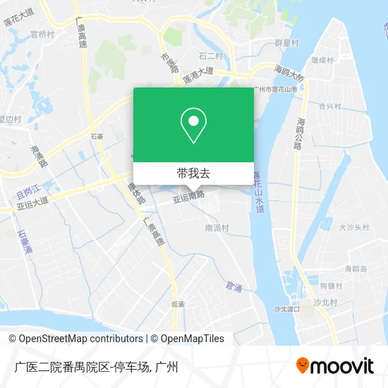 广医二院番禺院区-停车场地图