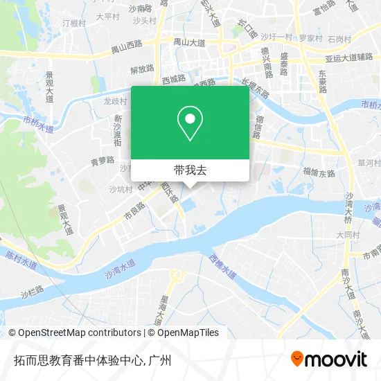 拓而思教育番中体验中心地图