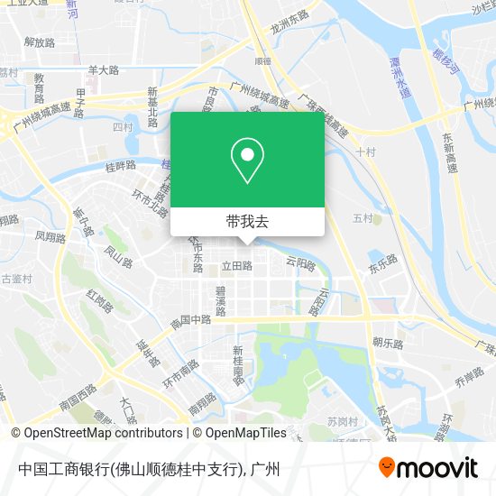 中国工商银行(佛山顺德桂中支行)地图