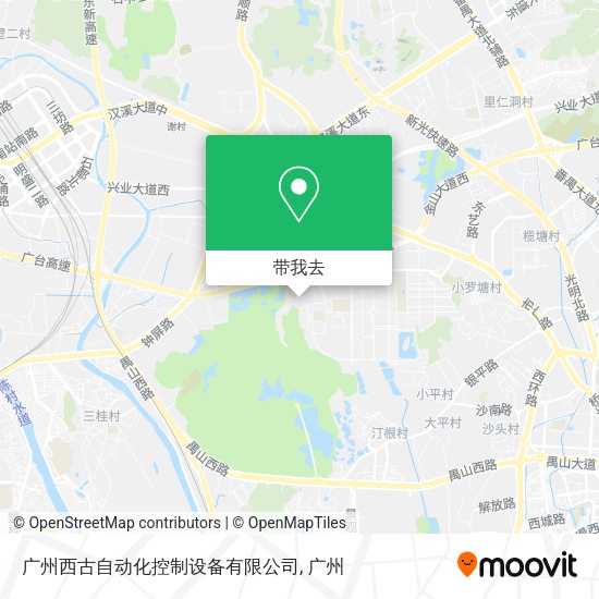 广州西古自动化控制设备有限公司地图