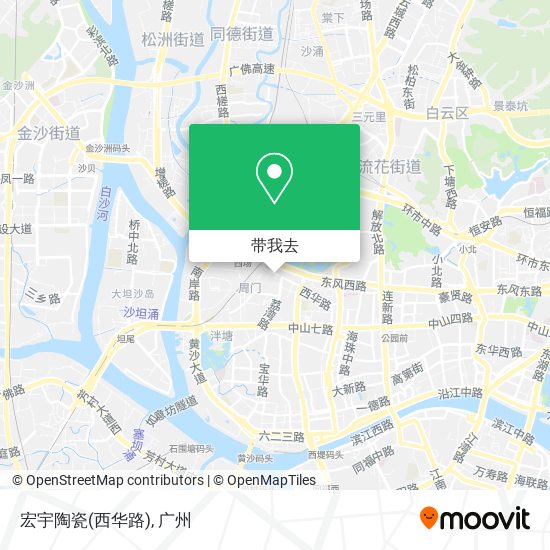 宏宇陶瓷(西华路)地图