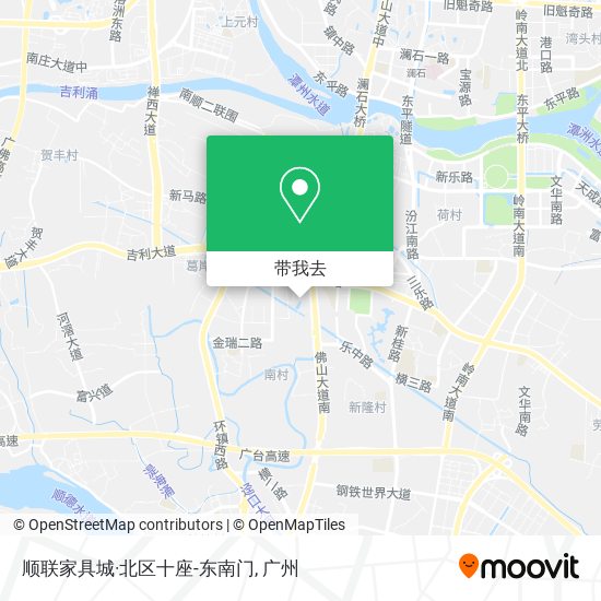 顺联家具城·北区十座-东南门地图