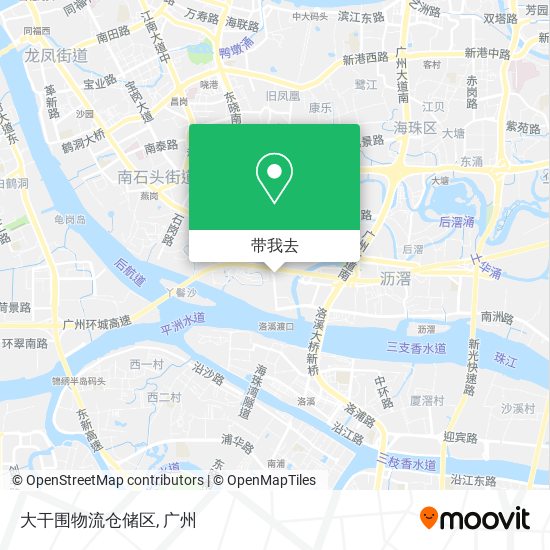 大干围物流仓储区地图